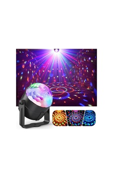 Led Kristal Küre Disko Topu 3 Renk Renkli