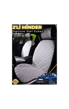 Audi Q7 Uyumlu 2'li Süet Oto Koltuk Minderi Terletmez Universal Oto Koltuk Kılıfı A3 Gri Audi Q7 Uyumlu 2'li Süet Oto Koltuk Minderi Terletmez Universal Oto Koltuk Kılıfı A3 Gri