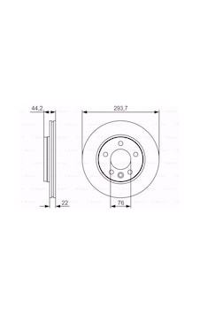 Vw Transporter Vi 2.0 Tsi 2015-2016 Bosch Arka Fren Diski Vw Transporter Vi 2.0 Tsi 2015-2016 Bosch Arka Fren Diski