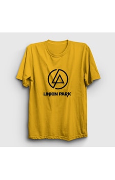 Presmono Unisex Logo Linkin Park T-shirt Sarı Presmono Unisex Logo Linkin Park T-shirt Sarı