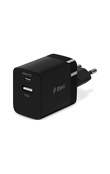 Ttec 2scp02s Smartcharger Duo Pd 45w Usb-c+usb-a Siyah Seyahat Hizli Şarj Aleti Ttec 2scp02s Smartcharger Duo Pd 45w Usb-c+usb-a Siyah Seyahat Hizli Şarj Aleti