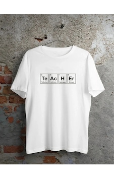 Valensdesign 24 Kasım Kimya Öğretmeni Hediyesi Baskılı Bisiklet Yaka T-shirt - Beyaz Valensdesign 24 Kasım Kimya Öğretmeni Hediyesi Baskılı Bisiklet Yaka T-shirt - Beyaz
