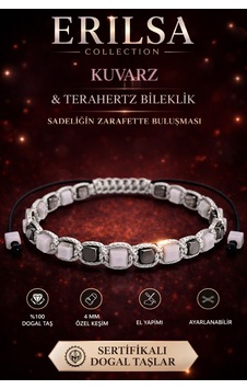 Sertifikalı Kuvars Taşı Terahertz Bileklik - 4 Mm Küp Kesim %10 Çok Renkli Sertifikalı Kuvars Taşı Terahertz Bileklik - 4 Mm Küp Kesim %10 Çok Renkli
