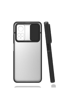 Kilifone - Xiaomi Uyumlu Mi 10t Pro 5g - Kılıf Slayt Sürgülü Arkası Buzlu Lensi Kapak - Siyah Kilifone - Xiaomi Uyumlu Mi 10t Pro 5g - Kılıf Slayt Sürgülü Arkası Buzlu Lensi Kapak - Siyah