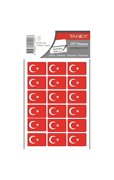 103 Türk Bayrağı Sticker Kare 103 Türk Bayrağı Sticker Kare