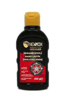 Newmix Seramik Etkili Gold Serisi Nano Lastik Parlatıcı Krem 180 G Newmix Seramik Etkili Gold Serisi Nano Lastik Parlatıcı Krem 180 G