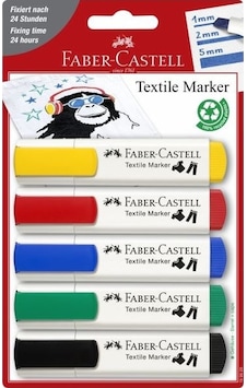 Faber Tekstil Markörü Klasik 5 Li 401595200 Faber Tekstil Markörü Klasik 5 Li 401595200