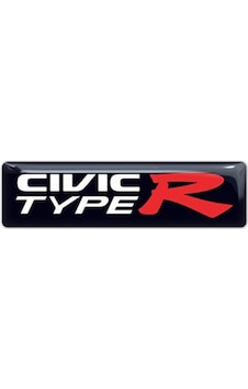 Civic Typer Racing Siyah 3D Sticker 2 Adet