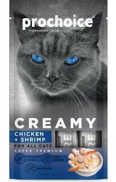 Prochoice Creamy Tavuklu Ve Karidesli Sıvı Krema Kedi Ödülü 4 X 15 Gr Prochoice Creamy Tavuklu Ve Karidesli Sıvı Krema Kedi Ödülü 4 X 15 Gr