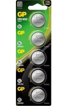 GP CR 2450 PARA PİL 5 Lİ KART GP CR 2450 PARA PİL 5 Lİ KART