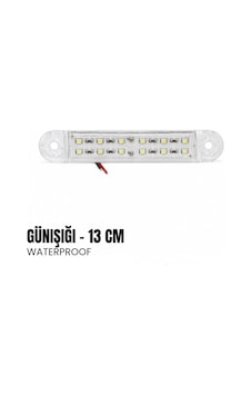 Shuıvan Merdiven Lambası 13cm Led Aydınlatma 12 Led 12v - Günışığı-1998 Shuıvan Merdiven Lambası 13cm Led Aydınlatma 12 Led 12v - Günışığı-1998