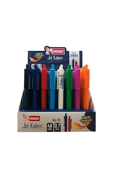 Mikro Basmalı Jel Tükenmez Kalem 0,7 Mavi Mj-101 - 6 Adet Mavi Mikro Basmalı Jel Tükenmez Kalem 0,7 Mavi Mj-101 - 6 Adet Mavi