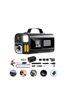 Harvox Hv001 Jump Starter Süpürgeli Akü Takviye Cihazı 10 İn 1 12000 Mah Kompresörlü Powerbank Harvox Hv001 Jump Starter Süpürgeli Akü Takviye Cihazı 10 İn 1 12000 Mah Kompresörlü Powerbank
