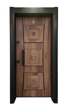 Kabartma Desenli Çelik Kapı Modelleri Ürün Ölçüleri - Açılış Yönü - 90X200 Dolu Demir Kapı - Içeri Sağ