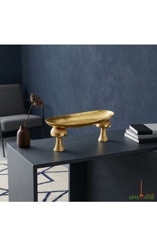 Mushroom Gold Ayaklı Gondol 31x20x30 Mushroom Gold Ayaklı Gondol 31x20x30