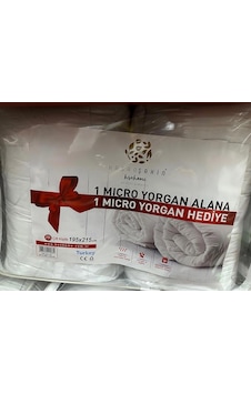 Hsn Home Hsn Micro Yorgan Çift Kişilik Yorgan 1 Alana 1 Bedava Beyaz