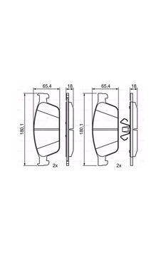 Ford Kuga Ii 2.0 Tdci 2013-2020 Bosch Ön Fren Balatası Ford Kuga Ii 2.0 Tdci 2013-2020 Bosch Ön Fren Balatası