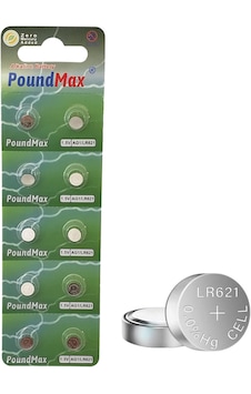 Poundmax 10 Adet Ag1 Lr621,lr60,364 1.5v Alkalin Düğme Pil Poundmax 10 Adet Ag1 Lr621,lr60,364 1.5v Alkalin Düğme Pil
