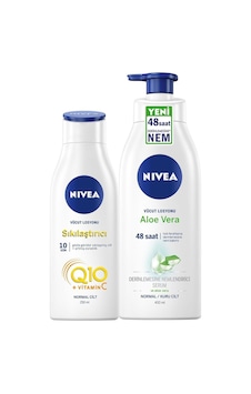 Nivea Q10 Sıkılaştırıcı Vücut Losyonu 250 ML + Aloe Vera Vücut Losyonu 400 ML Nivea Q10 Sıkılaştırıcı Vücut Losyonu 250 ML + Aloe Vera Vücut Losyonu 400 ML