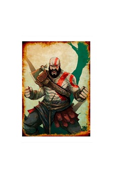 Kratos God Of War Model Mdf Tablo 35 Cm X 50 Cm
