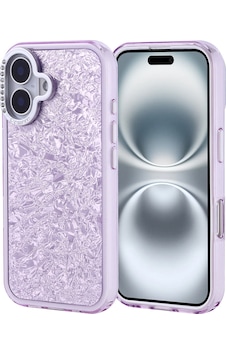Apple Uyumlu iPhone 16 Kılıf Taşlı Tasarımlı Zore Kapi Kapak Lila Apple Uyumlu iPhone 16 Kılıf Taşlı Tasarımlı Zore Kapi Kapak Lila