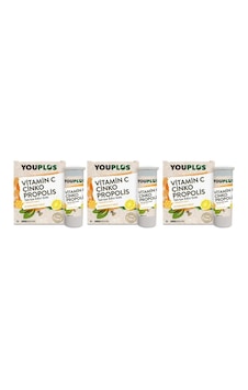 You-Plus Vitamin C Çinko Propolis 20 Efervesan Tablet 3 Adet