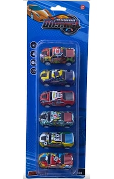 Die-cast 6'lı Metal Arabalar Seti Çok Renkli Die-cast 6'lı Metal Arabalar Seti Çok Renkli