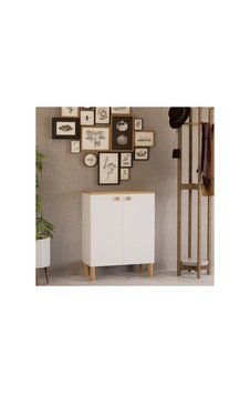 Bohem Tamamı Mdf 2 Kapaklı 3 Raflı Çok Amaçlı Ayakkabılık Erzak Dolabı Safir Meşe Beyaz Bohem Tamamı Mdf 2 Kapaklı 3 Raflı Çok Amaçlı Ayakkabılık Erzak Dolabı Safir Meşe Beyaz