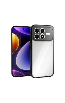 Xiaomi Poco F8 Pro Kılıf Kamera Korumalı Şeffaf Arka Yüzey Zore New Roll Kapak