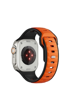 Apple Uyumlu Watch Ultra 1/2/3 49mm Kordon Oval Silikon Desen Renkli Band 135 Apple Uyumlu Watch Ultra 1/2/3 49mm Kordon Oval Silikon Desen Renkli Band 135