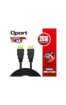 Qport 20m Hdmı 2.0 Versiyon 4k 60hz Kablo Q-hdmı202 Qport 20m Hdmı 2.0 Versiyon 4k 60hz Kablo Q-hdmı202