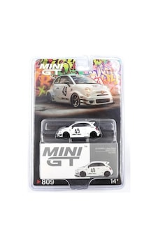 Mini Gt 164 Lb-works X Abas Works Abarth 595 Gara White Mgt00809-bl