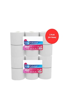 Linay Mini Jumbo Tuvalet Kağıdı 12 Rulo X 2 Koli Toplam 24 Rulo, 2 Katlı, 9.8 Cm X 95 M,%100 Selüloz Linay Mini Jumbo Tuvalet Kağıdı 12 Rulo X 2 Koli Toplam 24 Rulo, 2 Katlı, 9.8 Cm X 95 M,%100 Selüloz