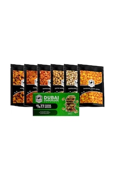 One Chocolate Karışık Kuruyemiş 6'lı + Dubai Çikolatası 100 G One Chocolate Karışık Kuruyemiş 6'lı + Dubai Çikolatası 100 G