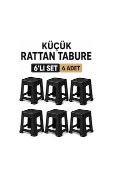6 Lı Küçük Rattan Tabure Seti Siyah Mutfak Banyo Balkon Bahçe İçin İstiflenebilir Plastik Tabure Siyah 6 Lı Küçük Rattan Tabure Seti Siyah Mutfak Banyo Balkon Bahçe İçin İstiflenebilir Plastik Tabure Siyah