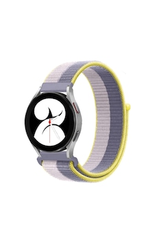 Newface - 796 - Samsung Galaxy Uyumlu Watch 4 Hasırlı Cırtcırtlı Kordon - Csmo-tex - - Gri-beyaz Newface - 796 - Samsung Galaxy Uyumlu Watch 4 Hasırlı Cırtcırtlı Kordon - Csmo-tex - - Gri-beyaz