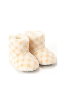 Çocuk Ve Bebek Panduf, Kışlık Peluş Bot, Yumuşak, Sıcak Tutan, Kaymaz Tabanlı Ev İçi Patik - Ekru Çocuk Ve Bebek Panduf, Kışlık Peluş Bot, Yumuşak, Sıcak Tutan, Kaymaz Tabanlı Ev İçi Patik - Ekru