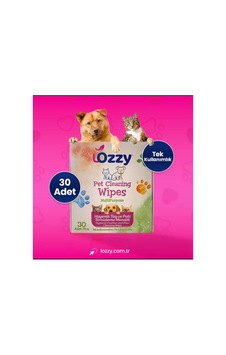 Hijyenik Evcil Hayvan Tüy & Pati Temizleme Mendili - Hygienic Pet Cleaning Wipes - 30 Adet / Pcs - 701162619