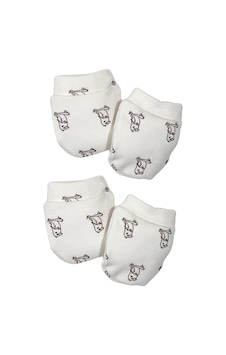 Tinylamb Kuş Desenli Bebek Eldiven Seti - 2 Takım Çok Renkli