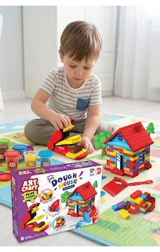 Art Craft Dough House Kendi Evini İnşa Et 6 Renk Oyun Hamuru Seti 600 Gr Eğitici Oyuncak 3+ Yaş Çok Renkli Art Craft Dough House Kendi Evini İnşa Et 6 Renk Oyun Hamuru Seti 600 Gr Eğitici Oyuncak 3+ Yaş Çok Renkli