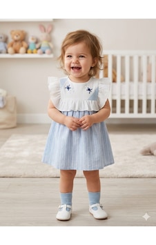 Babydoll Elbise Noynoy Açık Mavi Babydoll Elbise Noynoy Açık Mavi