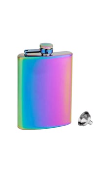 Rainbow Paslanmaz Çelik Cep İcki Matarası 8oz 240ml Çok Renkli Rainbow Paslanmaz Çelik Cep İcki Matarası 8oz 240ml Çok Renkli