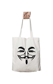 Art Hediye V For Vandetta Maske İki Tarafı Kalıcı Baskılı Yıkanabilir Okul Plaj Omuz Bez Çantası Çok Renkli Art Hediye V For Vandetta Maske İki Tarafı Kalıcı Baskılı Yıkanabilir Okul Plaj Omuz Bez Çantası Çok Renkli