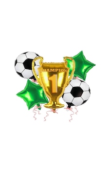 Duvenci Ticaret Futbol Kupa 5'li Folyo Balon Seti, Doğum Günü Partisi Dekorasyonu Genel Duvenci Ticaret Futbol Kupa 5'li Folyo Balon Seti, Doğum Günü Partisi Dekorasyonu Genel