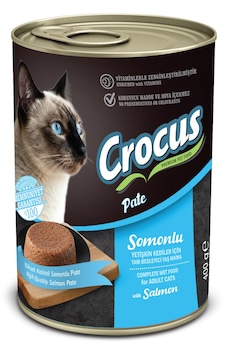 Crocus Yetişkin Kedi Somonlu Pate Yaş Mama 400 G