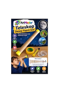 Basit Teleskop Yapım Seti 1 Paket Artmaster Teleskop Deney Seti Silindir Karton Mercek Okul Sınıf Etkinlik Basit Teleskop Yapım Seti 1 Paket Artmaster Teleskop Deney Seti Silindir Karton Mercek Okul Sınıf Etkinlik