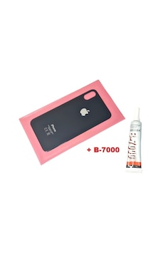 Tkgz Apple Uyumlu iPhone X Arka Pil Batarya Kapağı Cam+b-7000 Siyah Tkgz Apple Uyumlu iPhone X Arka Pil Batarya Kapağı Cam+b-7000 Siyah
