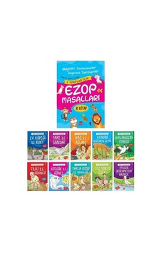 Ezop Masalları Büyük Boy 10 Kitap Takım - Ezop - Ema Çocuk Ezop Masalları Büyük Boy 10 Kitap Takım - Ezop - Ema Çocuk