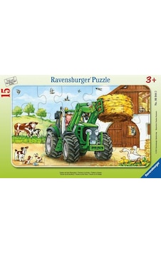 Ravensburger 15 Parça Puzzle Tractor On Farm 060443 Ravensburger 15 Parça Puzzle Tractor On Farm 060443