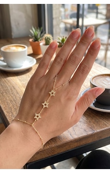 Gold Renk Pirinç Zirkon Taşlı Yıldız Model Şahmeran Çok Renkli Gold Renk Pirinç Zirkon Taşlı Yıldız Model Şahmeran Çok Renkli